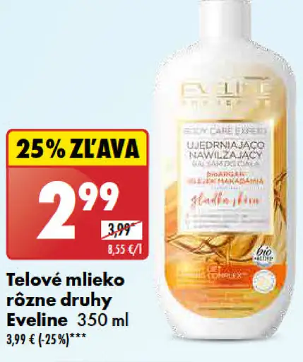 Eveline Telové mlieko