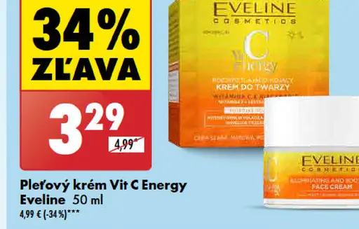 Eveline Pleťový krém Vit C Energy
