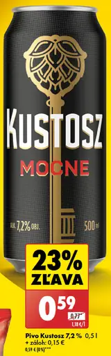 Kustosz pivo plechovka