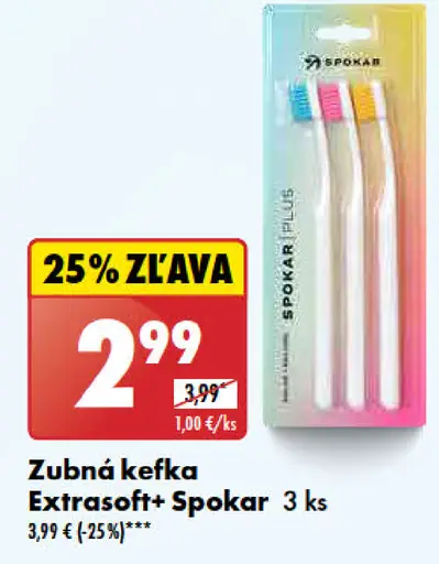 Spokar Zubná kefka Extrasoft+