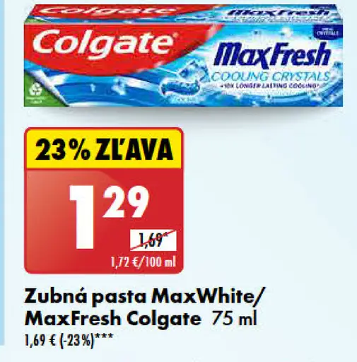 Colgate Zubná pasta MaxWhite/MaxFresh