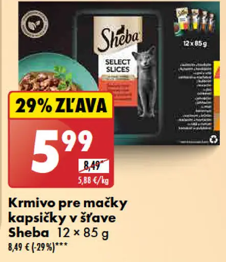 Sheba Krmivo pre mačky kapsičky v šťave