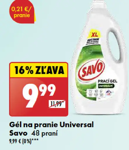 Savo Gél na pranie Universal