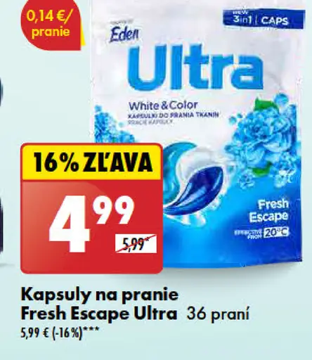 Eden Kapsuly na pranie Fresh Escape