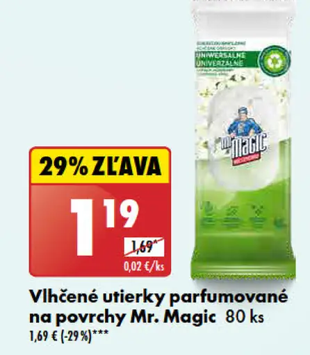 Mr. Magic vlhčené utierky parfumované
