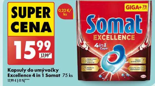 Somat Kapsuly do umývačky Excellence 5 in 1