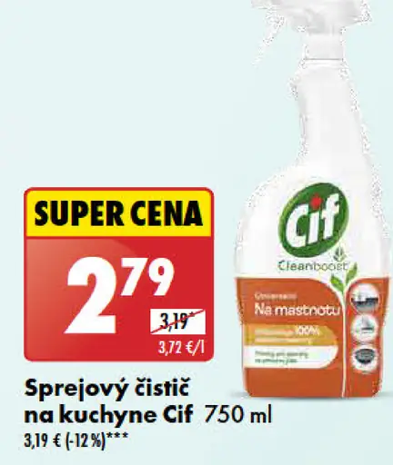 Cif sprejový čistič kuchyňa