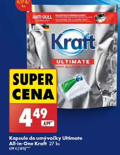 Kraft Kapsule do umývačky Ultimate All-in-One