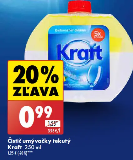 Kraft Čistič umývačky tekutý