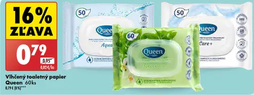 Queen vlhčený toaletný papier