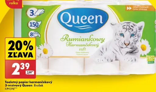 Queen Toaletný papier harmančekový