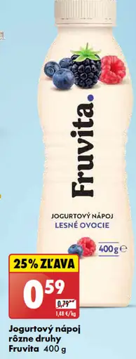 Fruvita Jogurtový nápoj lesné ovocie