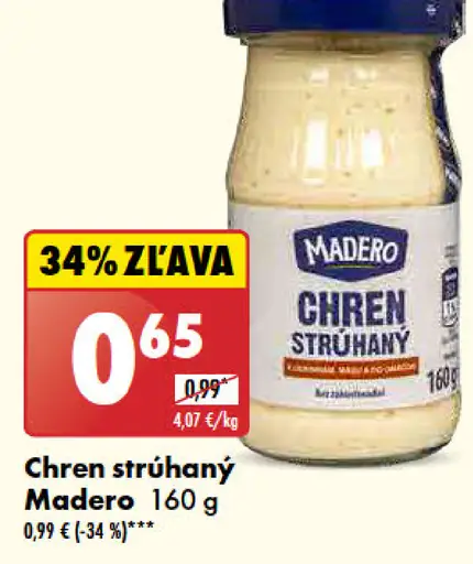 Madero Chren strúhaný