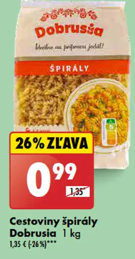 Dobruša cestoviny špirály