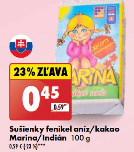 Marina sušienky fenikel aníz/kakao