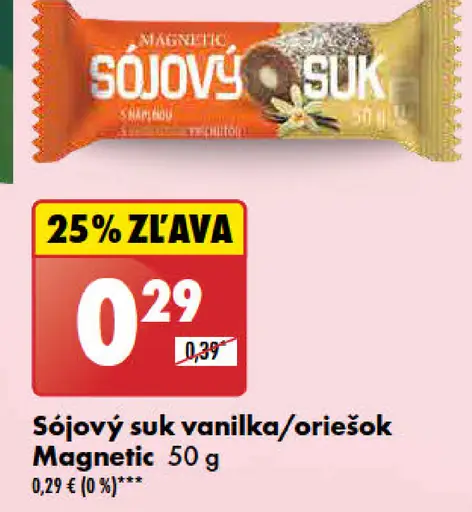 Magnetic Sójový suk vanilka/oriešok