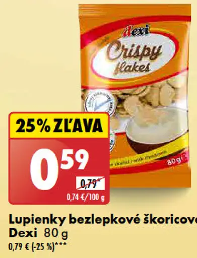 Dexi Lupienky bezlepkové škoricové
