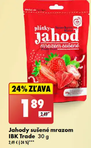 IBK Trade Jahody sušené mrazom