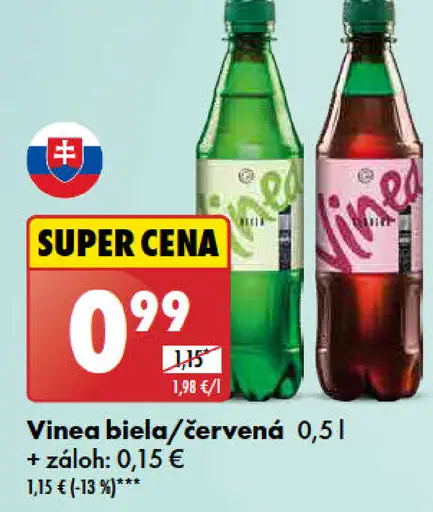 Vinea biela/červená