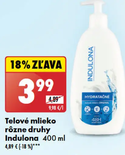 Telové mlieko Indulona