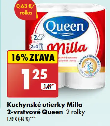 Queen Milla Kuchynské utierky
