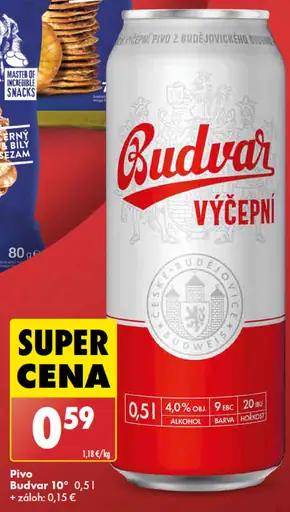 Budvar plechovka