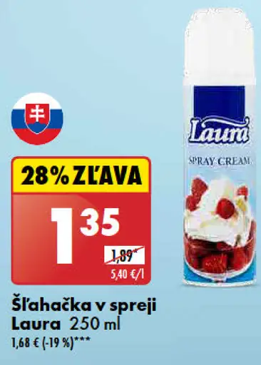 Laura Šľahačka v spreji