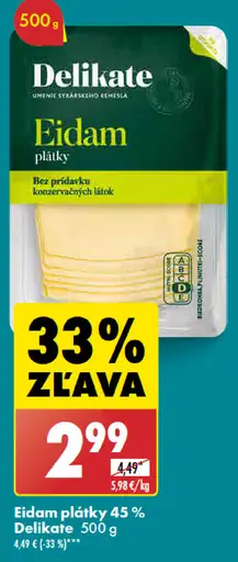 Delikate Eidam plátky