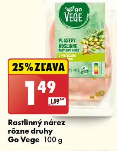 Go Vege Rastlinný nárez
