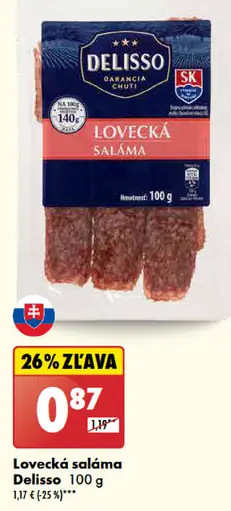 Delisso Lovecká saláma