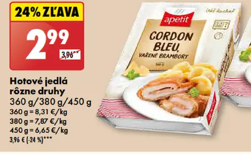 Apetit Hotové jedlá