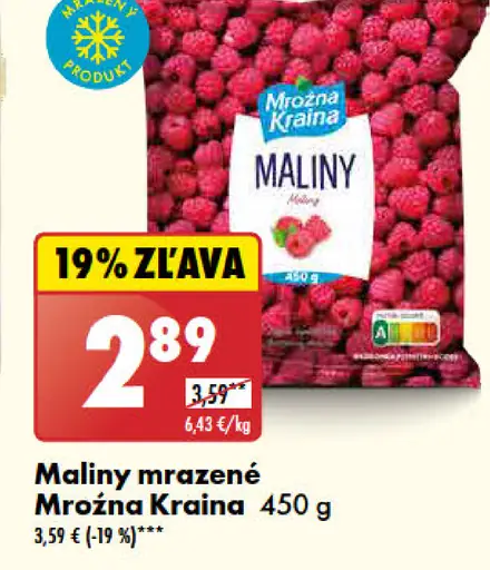 Mrožina Kraina Maliny mrazené