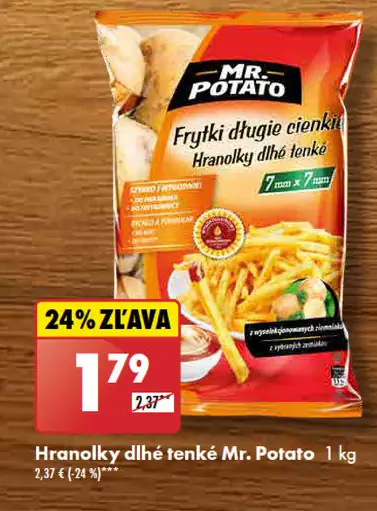 Mr. Potato Hranolky dlhé tenké