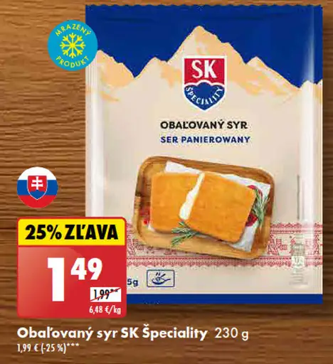 SK Špeciality Obalovaný syr