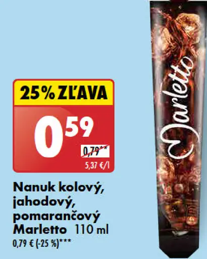Marletto Nanuk kolový/jahodový/pomarančový