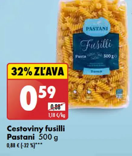 Pastani Cestoviny fusilli
