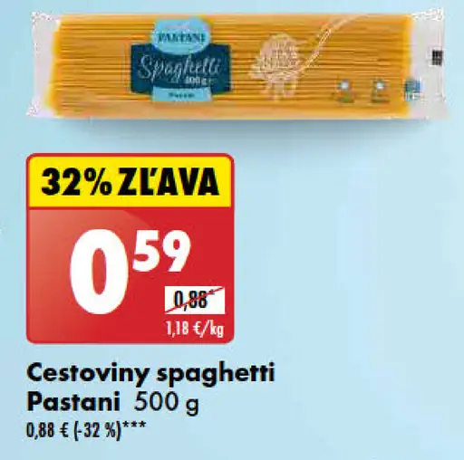 Pastani Cestoviny spaghetti