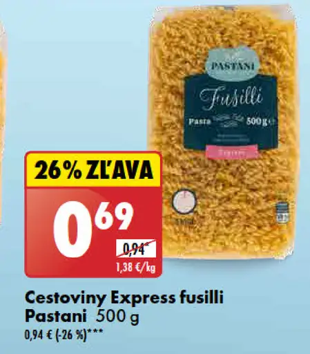 Pastani Cestoviny Express spaghetti