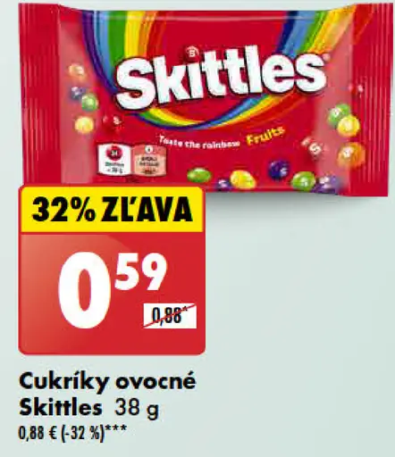 Skittles Cukríky ovocné
