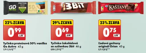 Go Active Tyčinka proteínová 50% vanilka