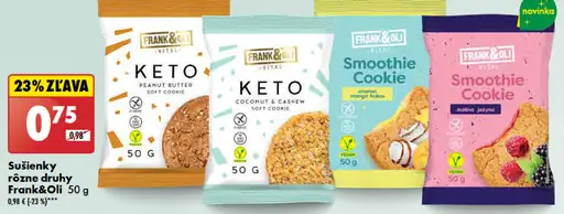 Frank & Oli Sušienky KETO Peanut Butter