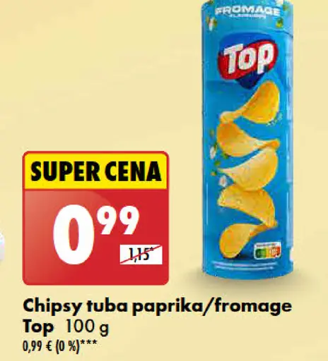 Top Chipsy tuba paprika/fromage