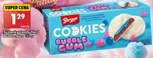 Bergen sušienky Cookies Bubble gum
