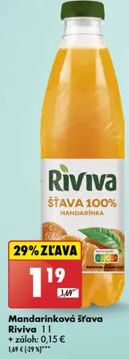 Mandarínková šťava Riviva