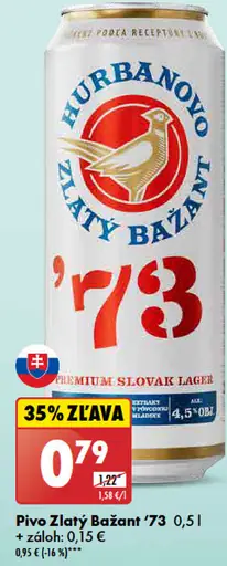 Zlatý Bažant '73 plechovka