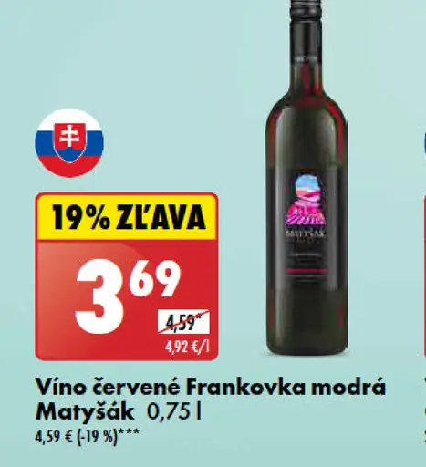 Matyšák Vino červené Frankovka modrá