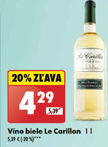 Le Carillon Vino biele