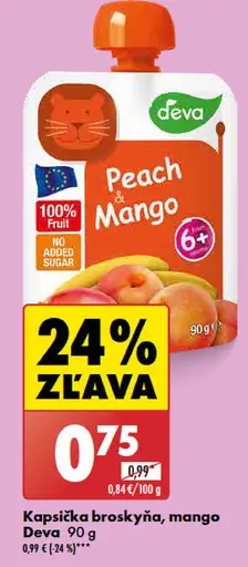 Deva Kapsička broskyňa, mango