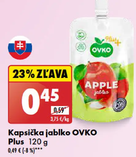 OVKO Kapsička jablko Plus