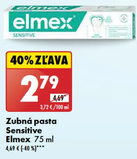 Elmex zubná pasta Sensitive